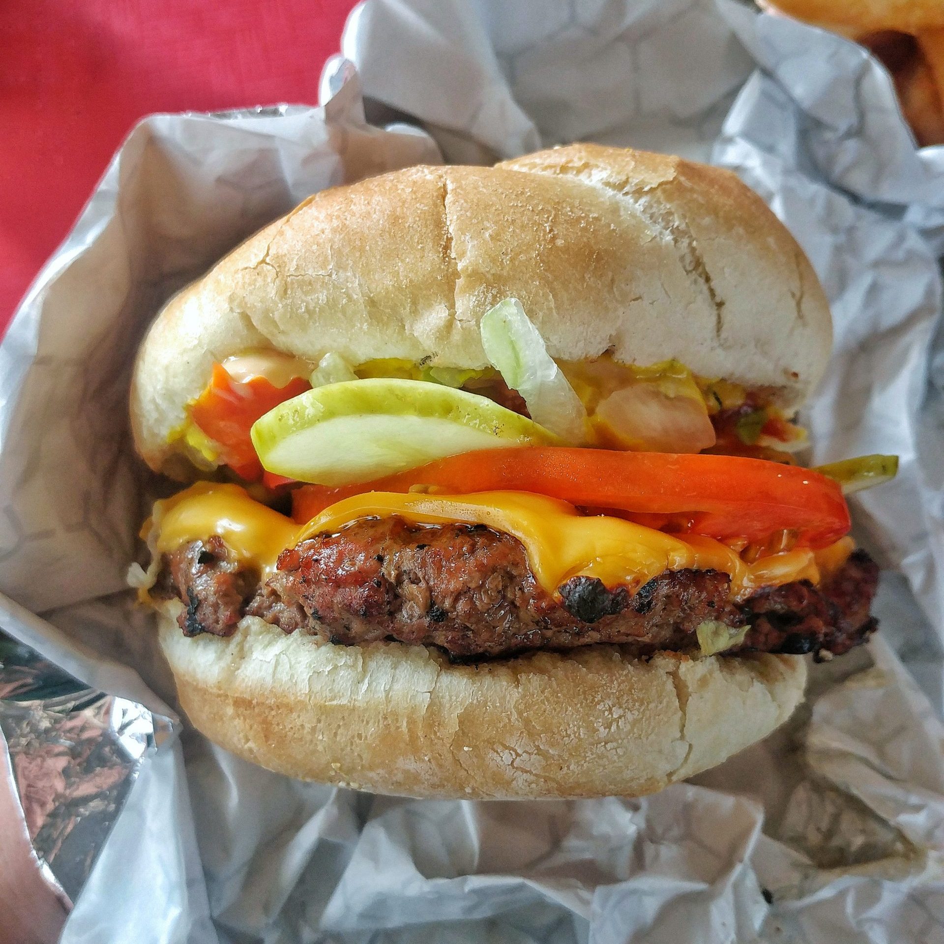 This is the cheeseburger at Champ Burger