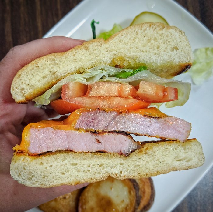 PEAMEAL BACON SANDWICH