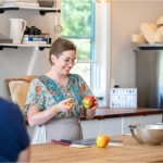 Lauren at Red Hen Artisinale teaching Apple Pie Baking Class